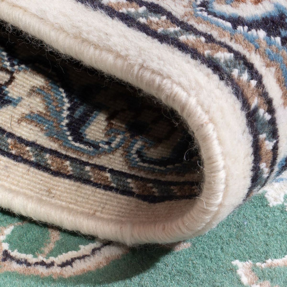 Perzisch tapijt - Nain - 140 x 70 cm - groen