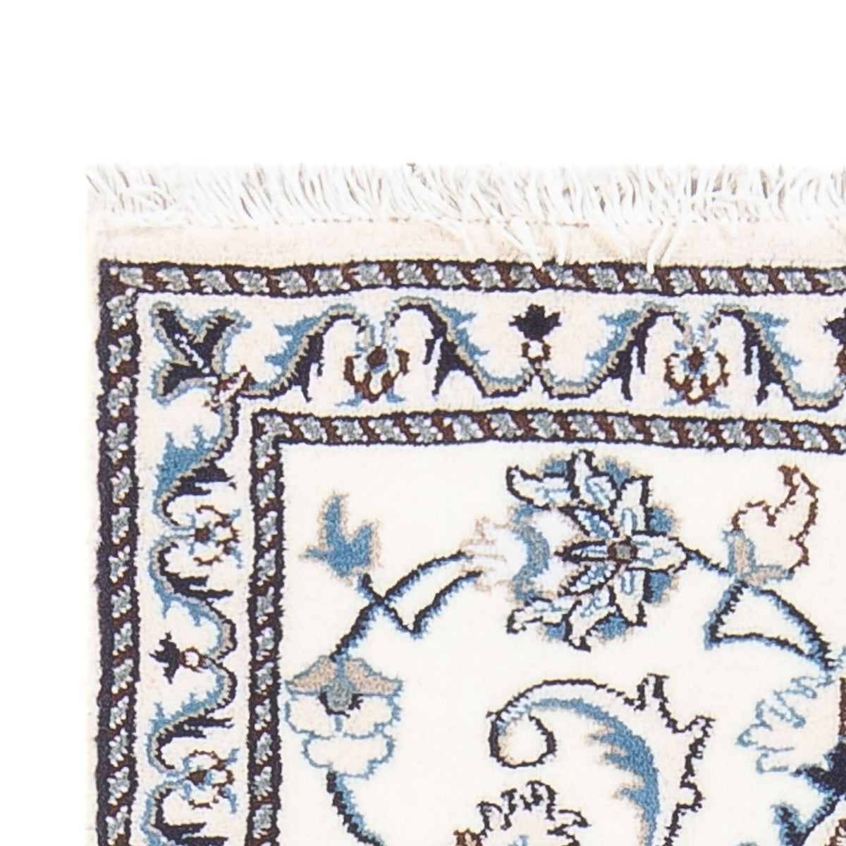 Perzisch tapijt - Nain - 134 x 68 cm - crème