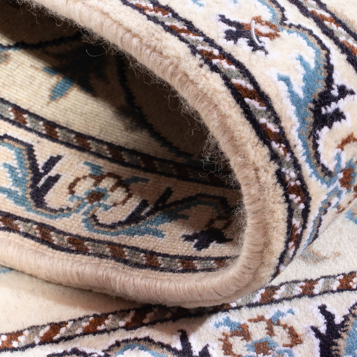 Perzisch tapijt - Nain - 132 x 86 cm - crème