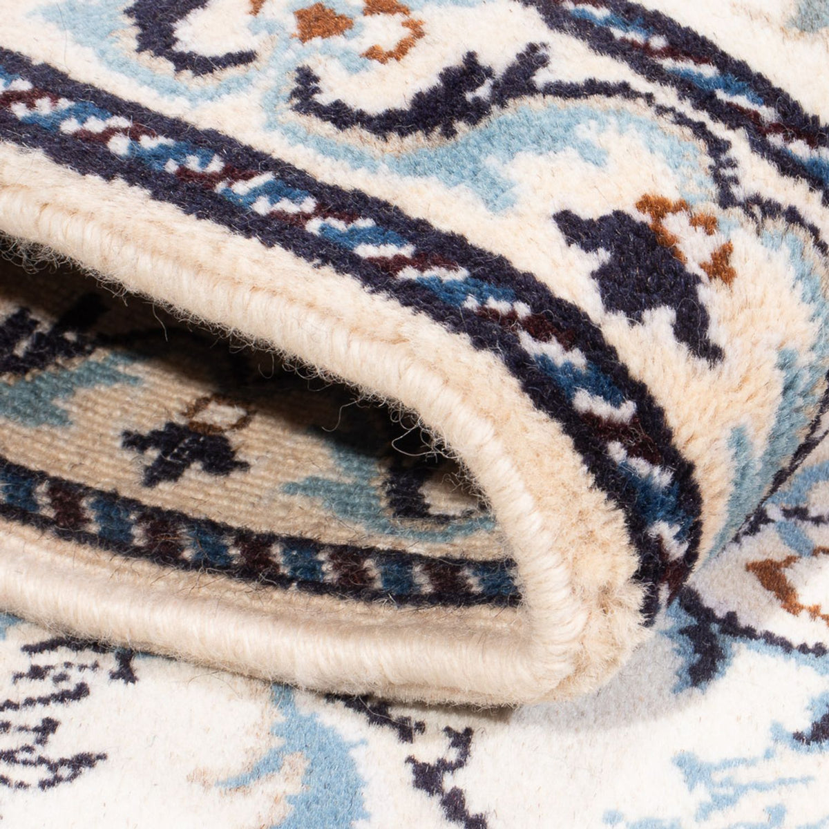 Perzisch tapijt - Nain - 130 x 74 cm - crème