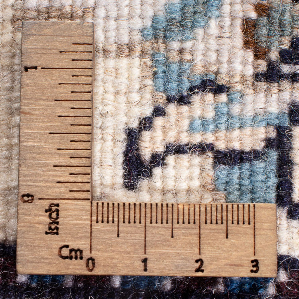 Perzisch tapijt - Nain - 130 x 74 cm - crème