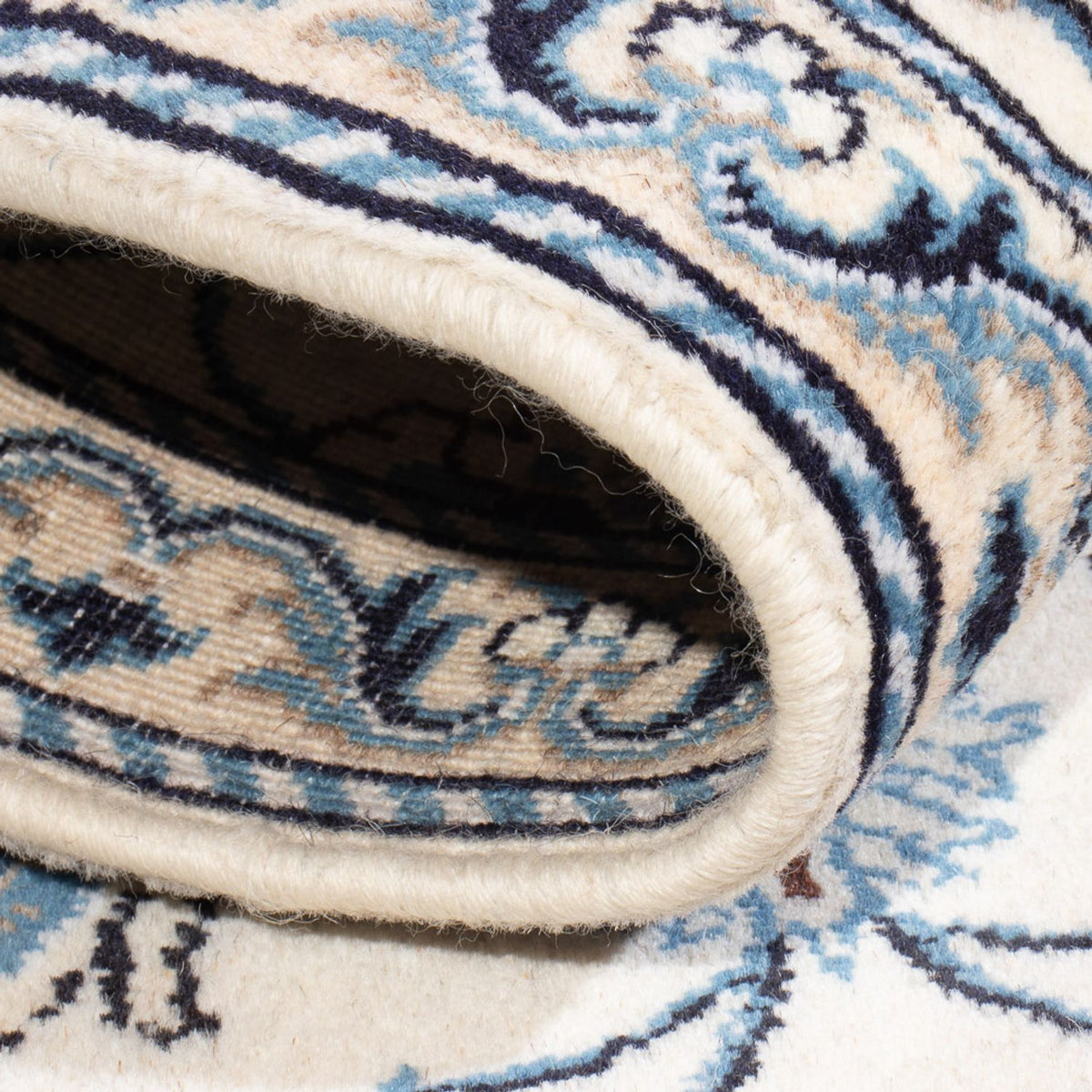 Perzisch tapijt - Nain - 130 x 68 cm - crème