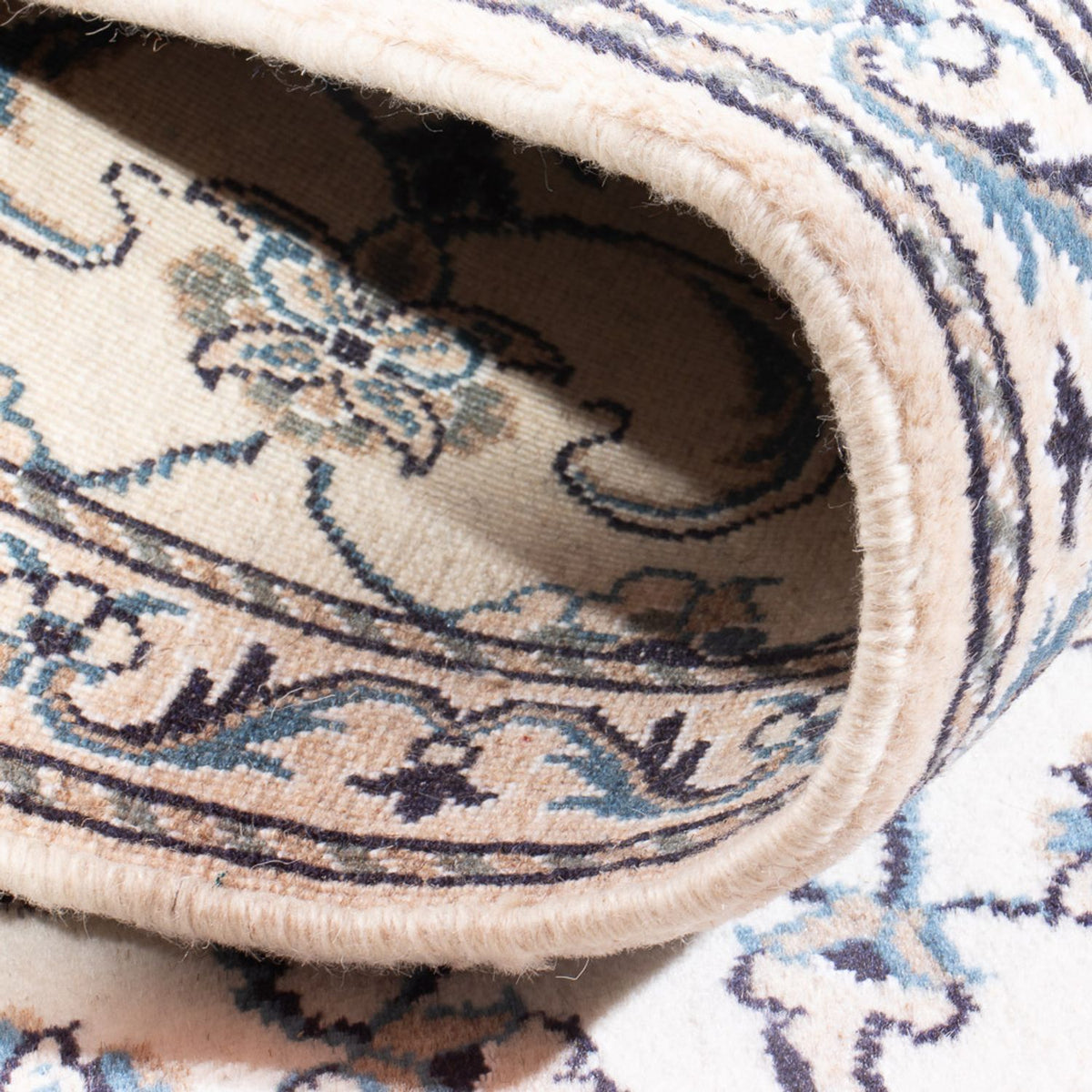 Perzisch tapijt - Nain - 136 x 68 cm - crème