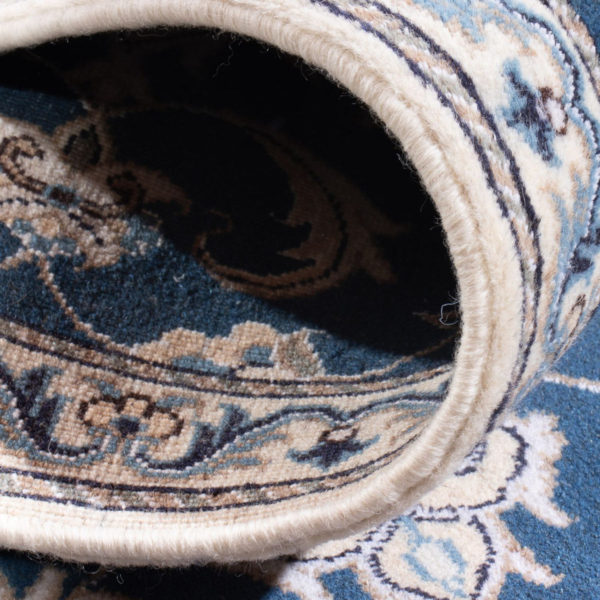 Perzisch tapijt - Nain - 148 x 69 cm - blauw