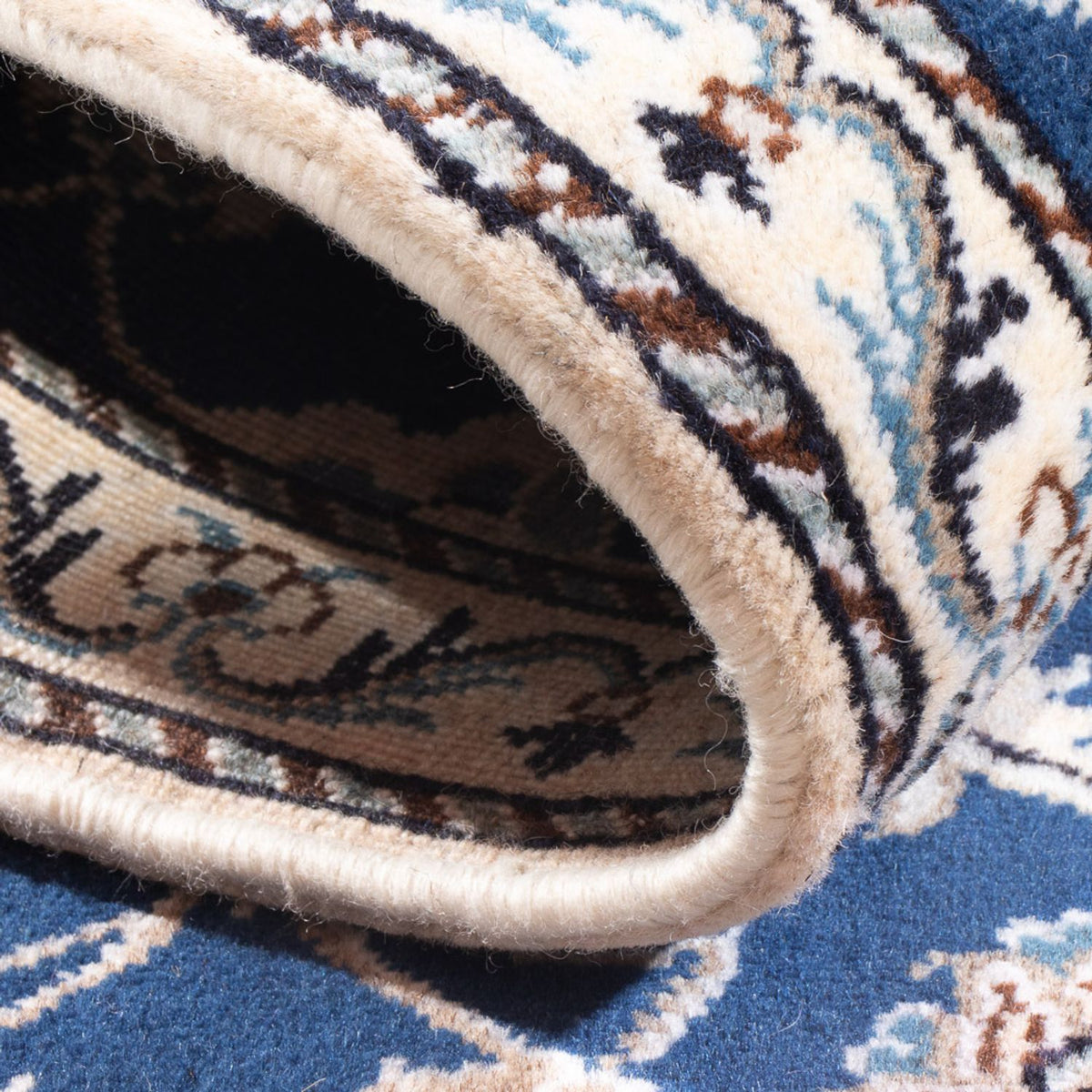 Perzisch tapijt - Nain - 140 x 70 cm - blauw