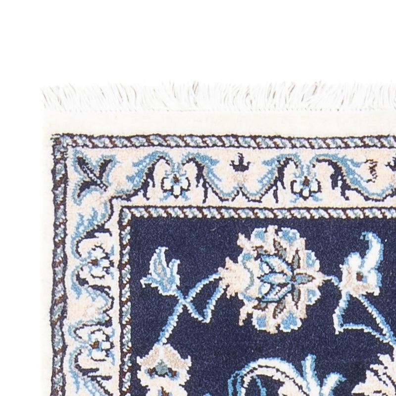 Perzisch tapijt - Nain - 144 x 70 cm - donkerblauw
