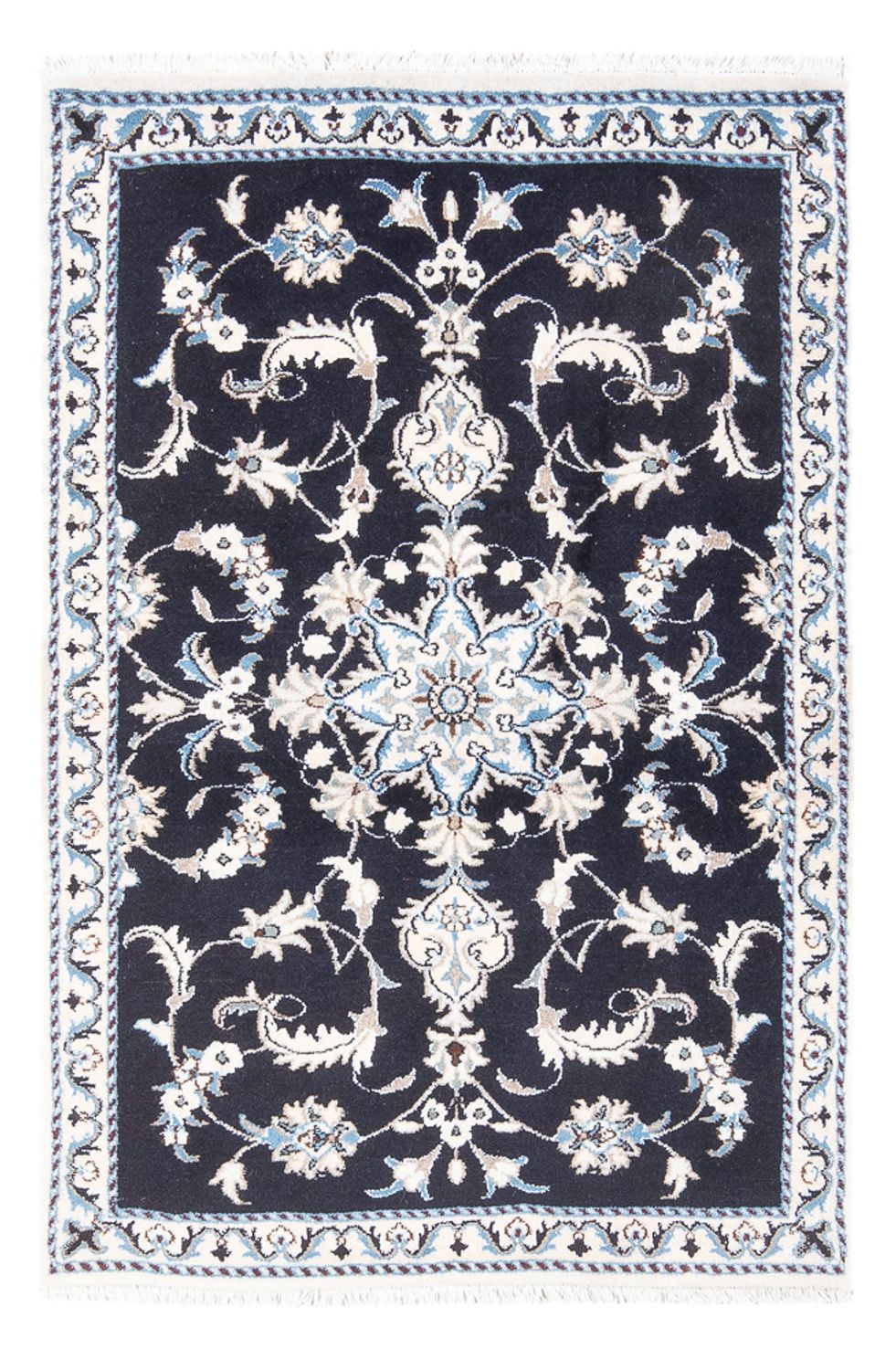 Perzisch tapijt - Nain - 137 x 89 cm - donkerblauw