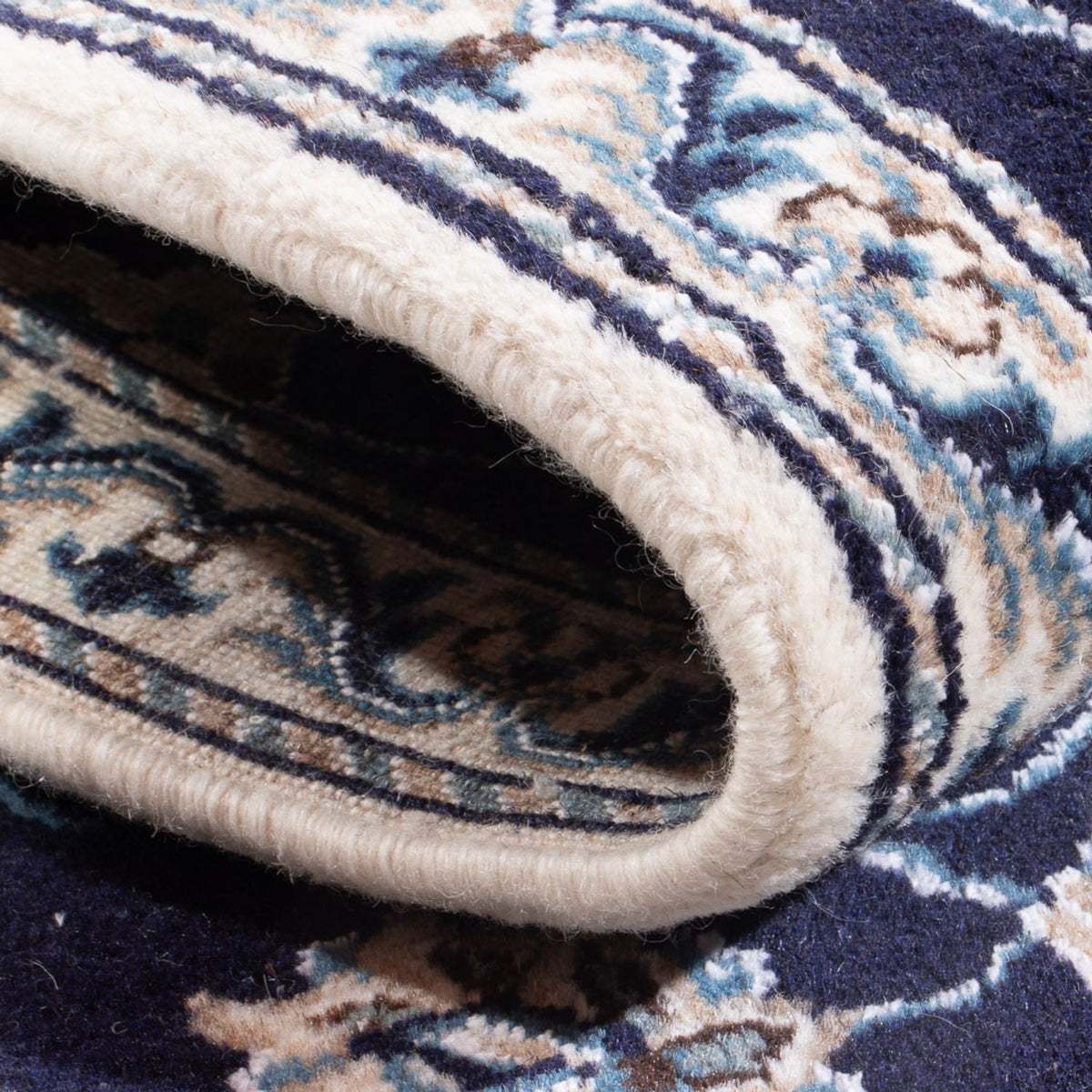 Perzisch tapijt - Nain - 140 x 60 cm - donkerblauw