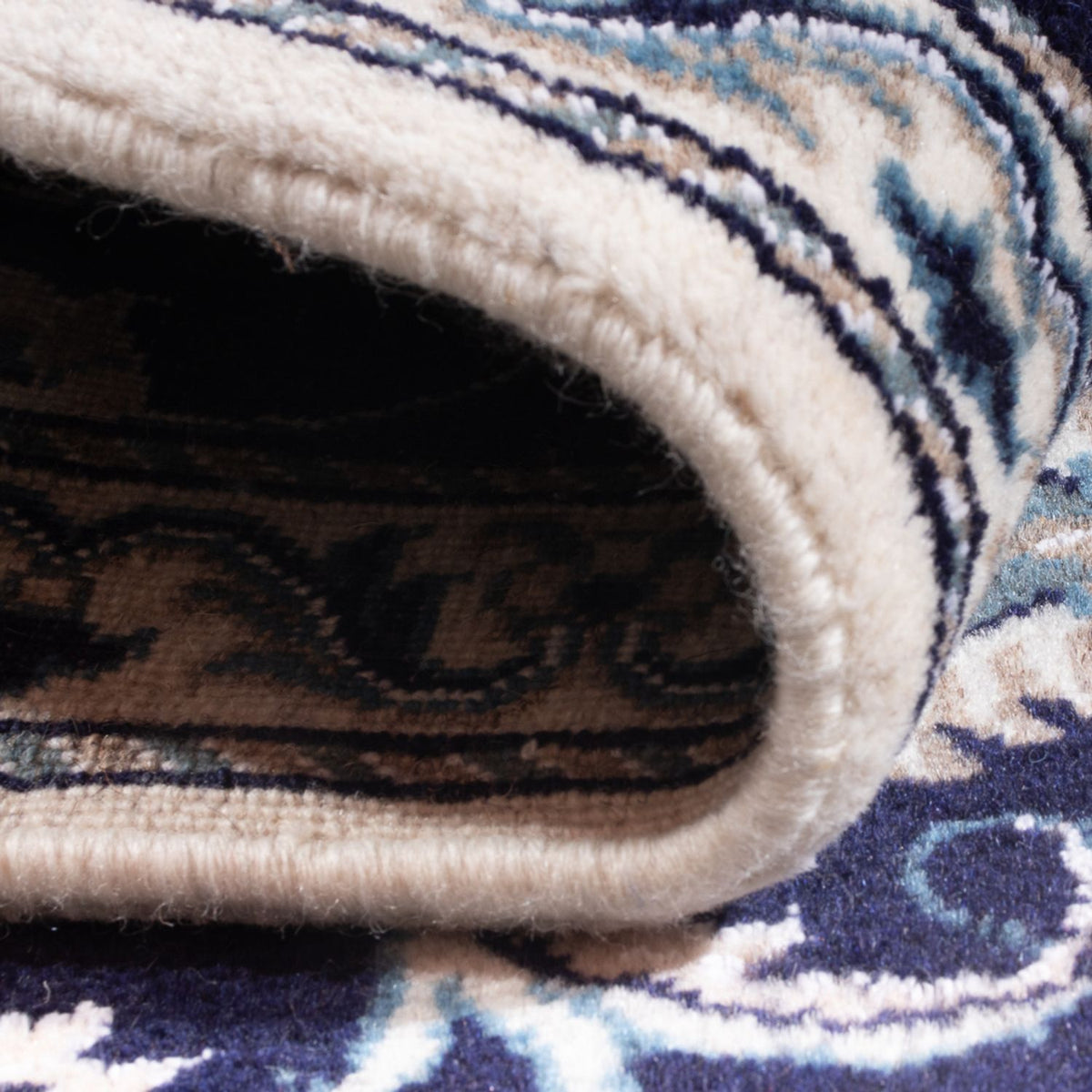 Perzisch tapijt - Nain - 141 x 70 cm - donkerblauw