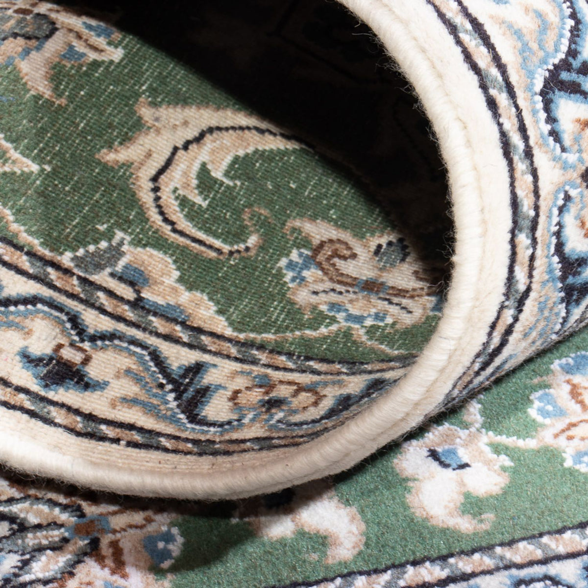 Perzisch tapijt - Nain - 138 x 70 cm - groen