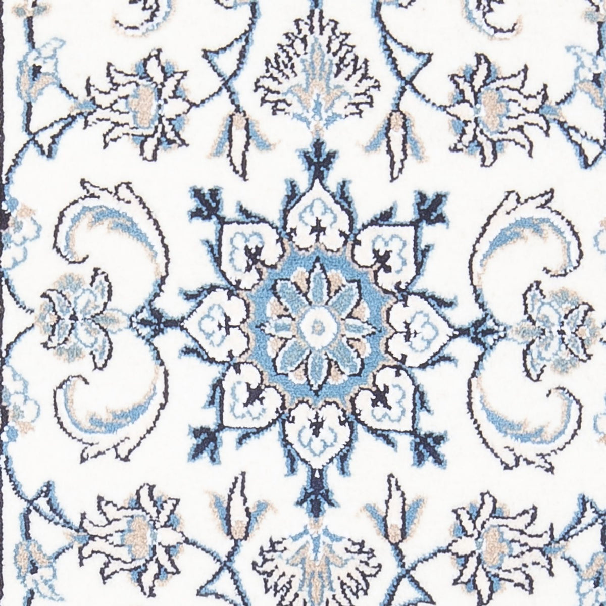 Perzisch tapijt - Nain - 140 x 68 cm - crème