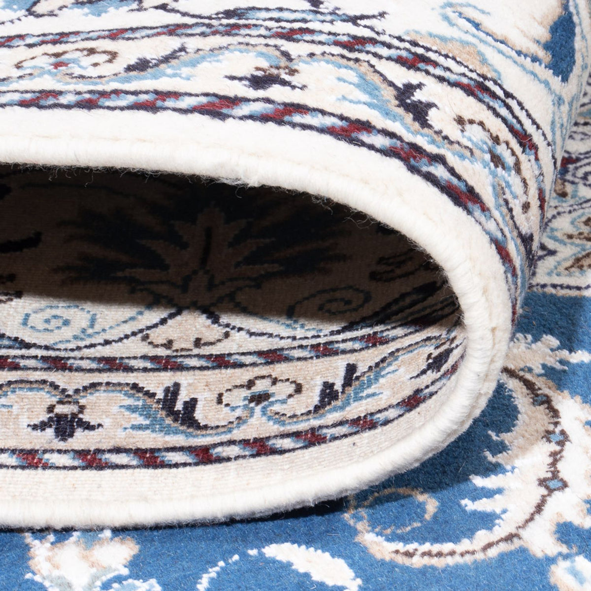 Perzisch tapijt - Nain - 302 x 196 cm - blauw