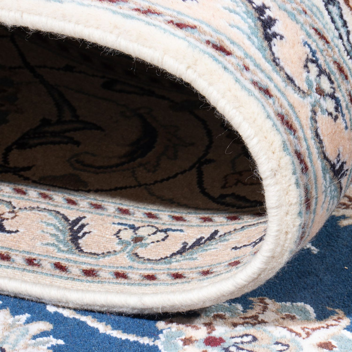 Perzisch tapijt - Nain - 302 x 195 cm - blauw