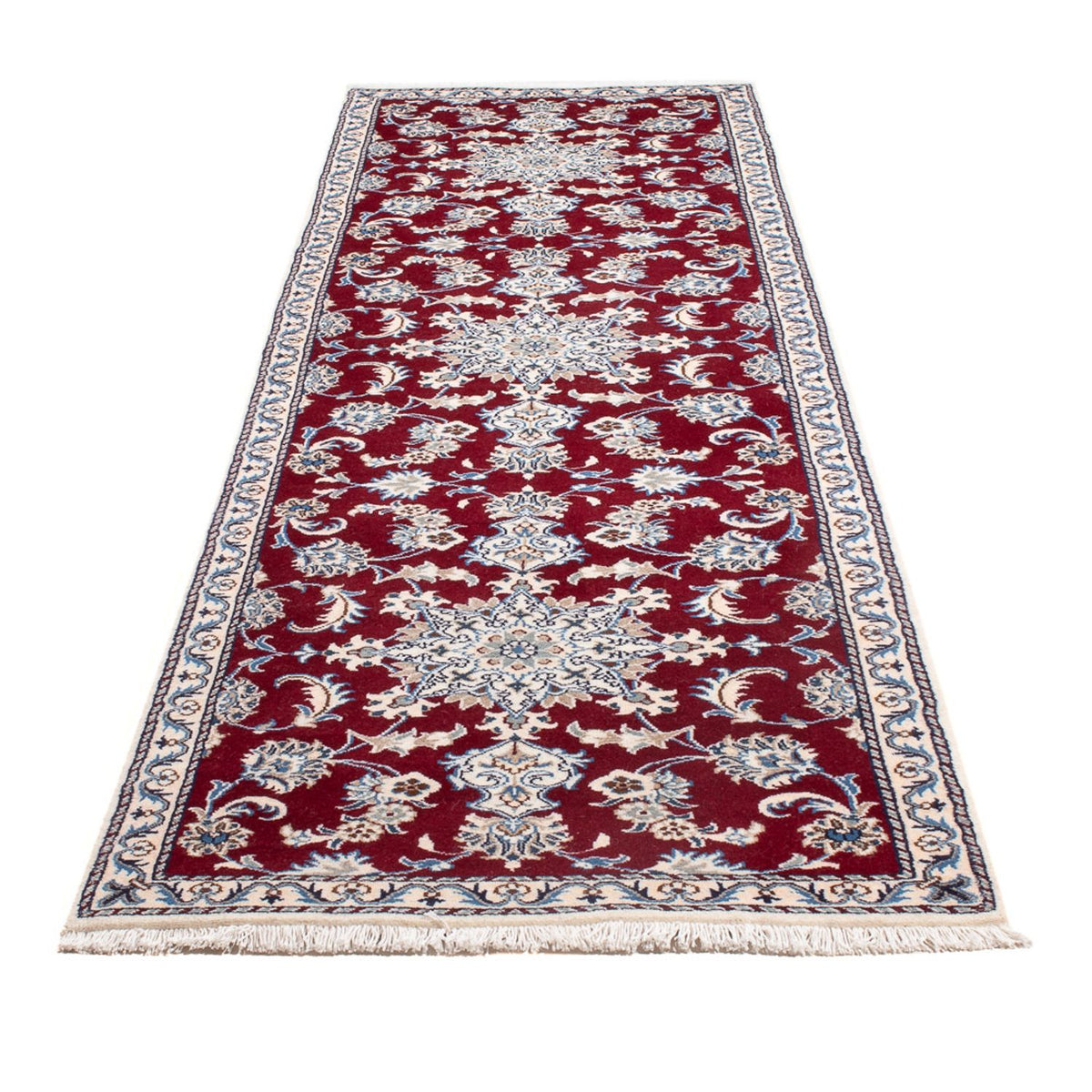 Loper Perzisch tapijt - Nain - 293 x 81 cm - rood