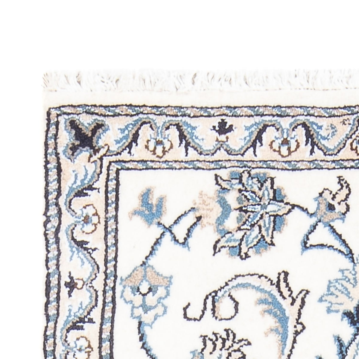 Perzisch tapijt - Nain - 138 x 68 cm - crème