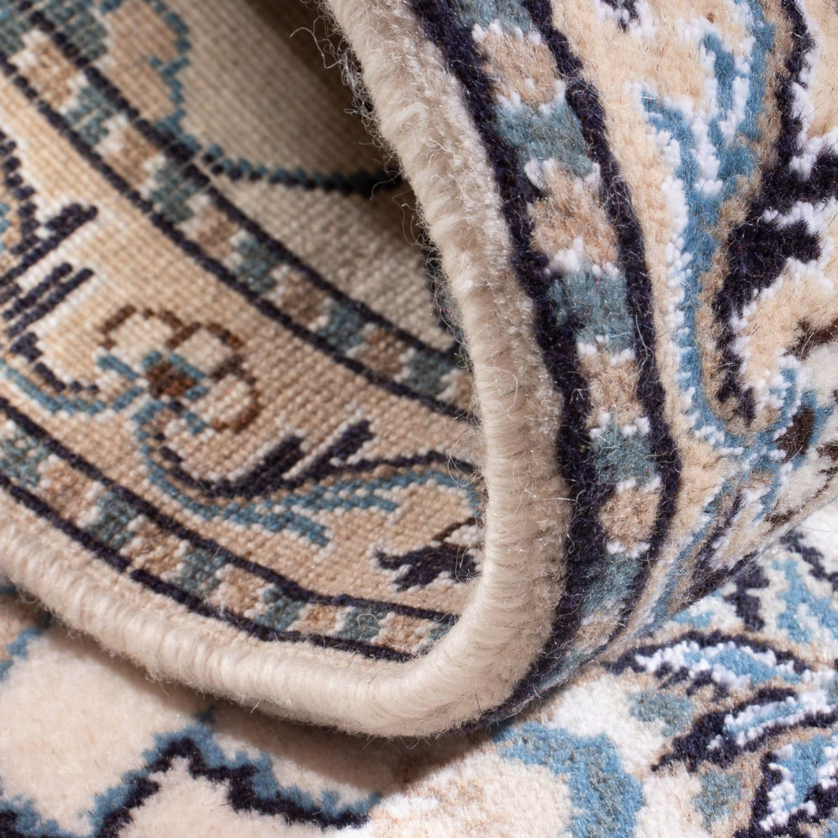 Perzisch tapijt - Nain - 138 x 68 cm - crème