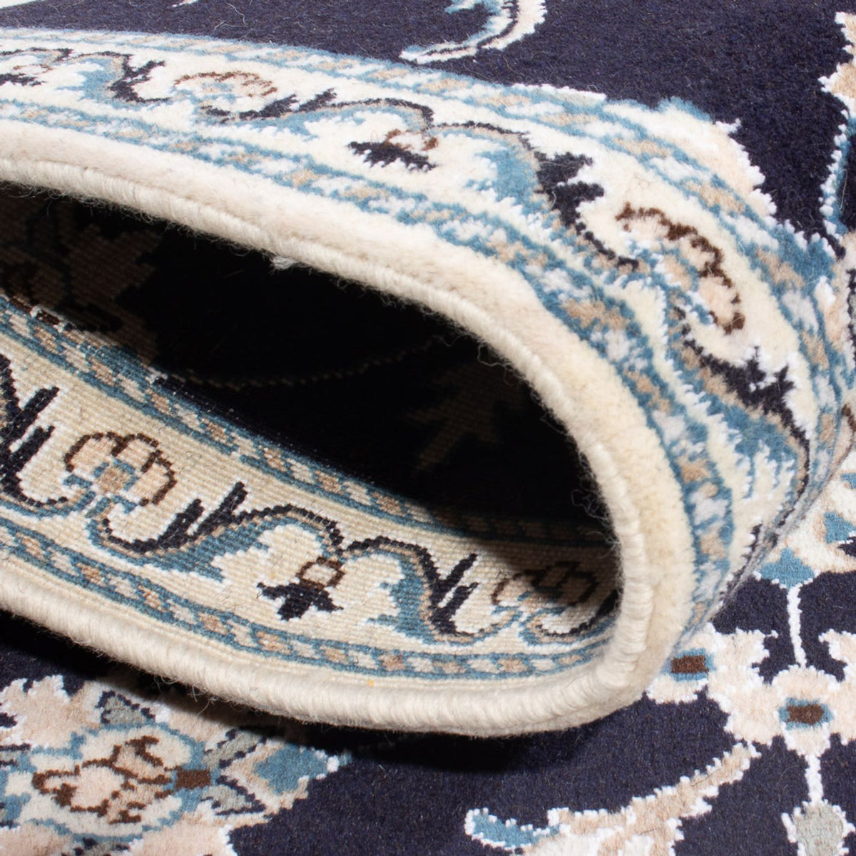 Perzisch tapijt - Nain - 135 x 92 cm - donkerblauw