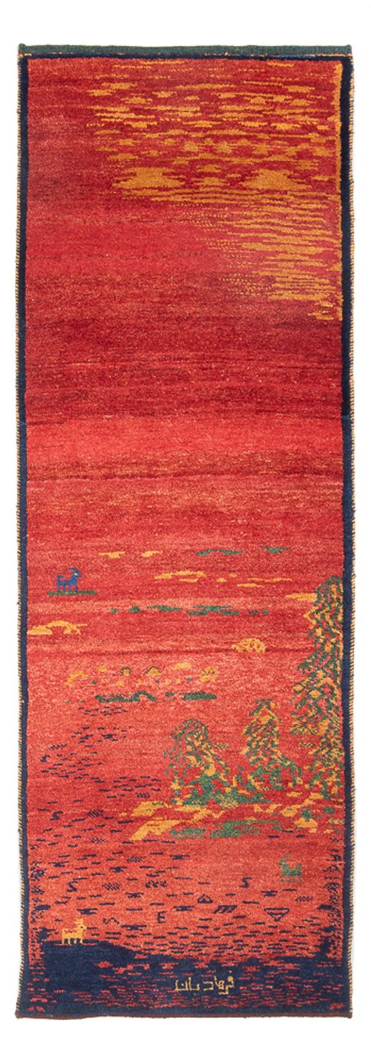 Loper Gabbeh tapijt - Perzisch - 235 x 75 cm - veelkleurig