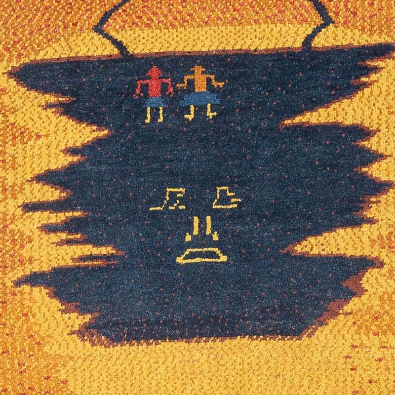 Loper Gabbeh tapijt - Perzisch - 293 x 87 cm - veelkleurig