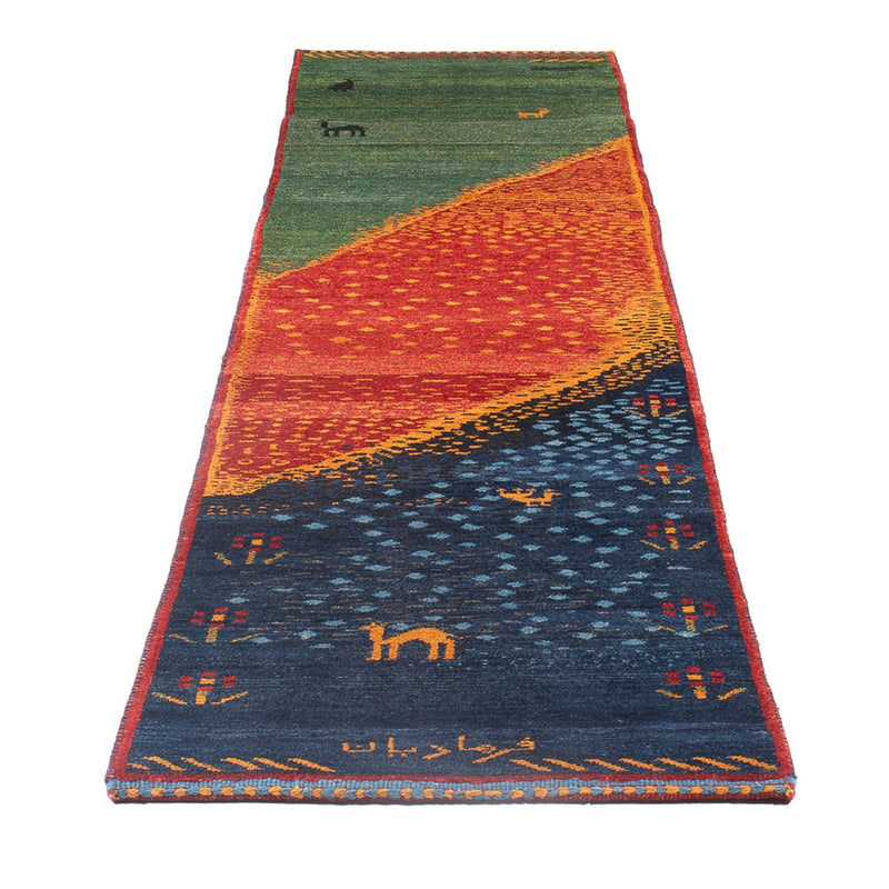 Loper Gabbeh tapijt - Perzisch - 285 x 68 cm - veelkleurig