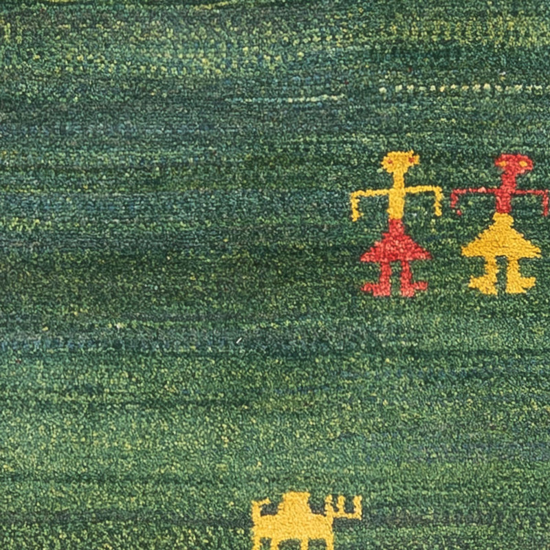 Loper Gabbeh tapijt - Perzisch - 202 x 78 cm - groen