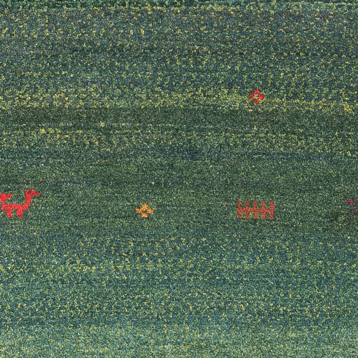 Loper Gabbeh tapijt - Perzisch - 270 x 75 cm - donkergroen