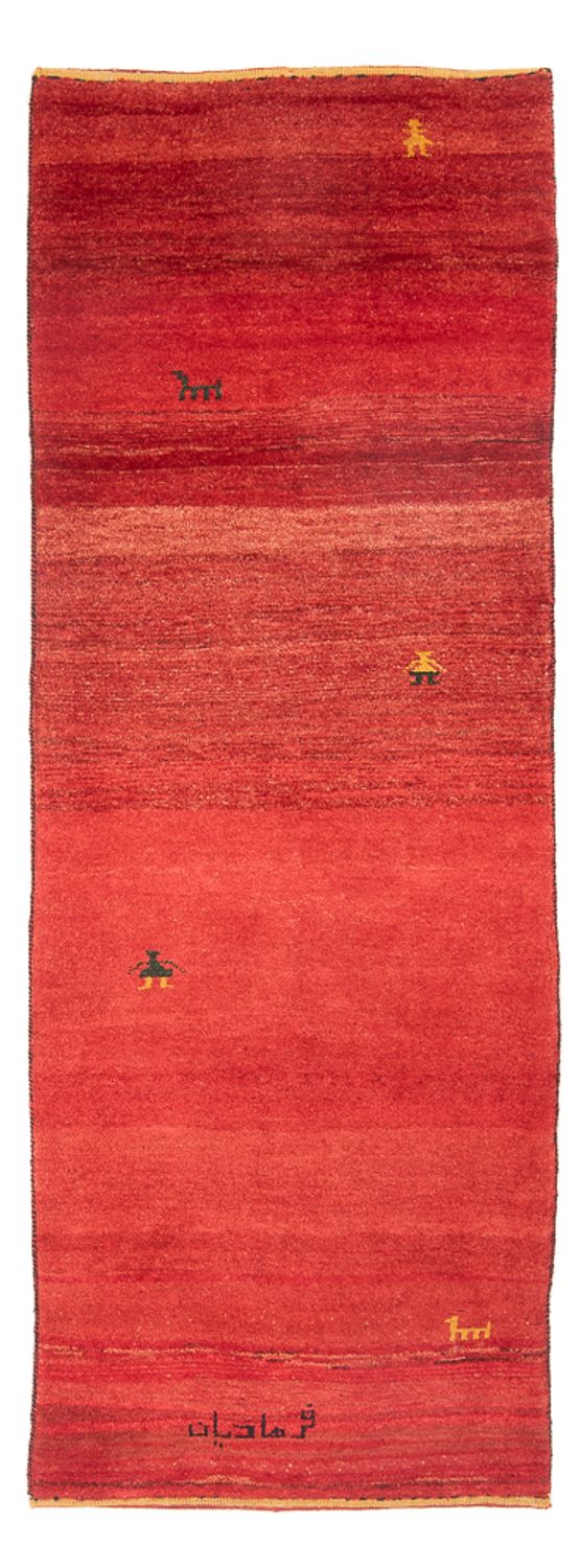 Loper Gabbeh tapijt - Perzisch - 227 x 85 cm - rood