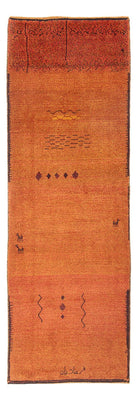 Loper Gabbeh tapijt - Perzisch - 247 x 87 cm - terracotta