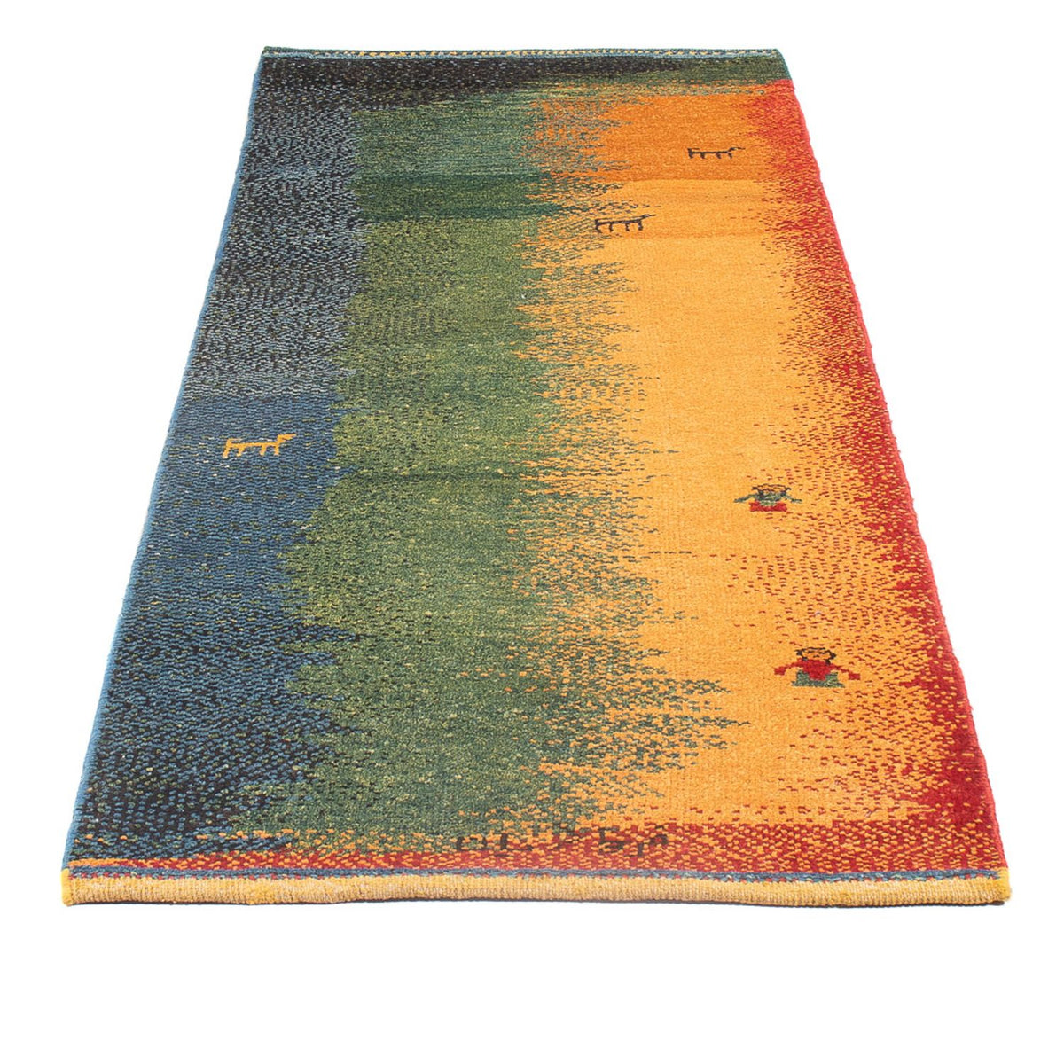 Loper Gabbeh tapijt - Perzisch - 202 x 68 cm - veelkleurig
