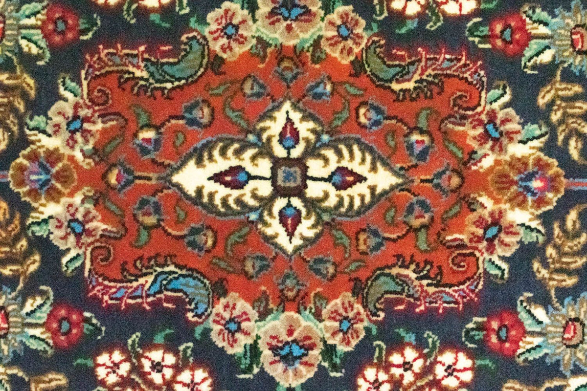 Loper Perzisch tapijt - Ghom - 159 x 49 cm - blauw