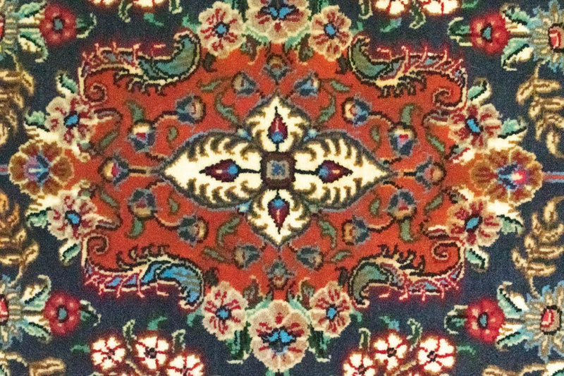 Loper Perzisch tapijt - Ghom - 159 x 49 cm - blauw