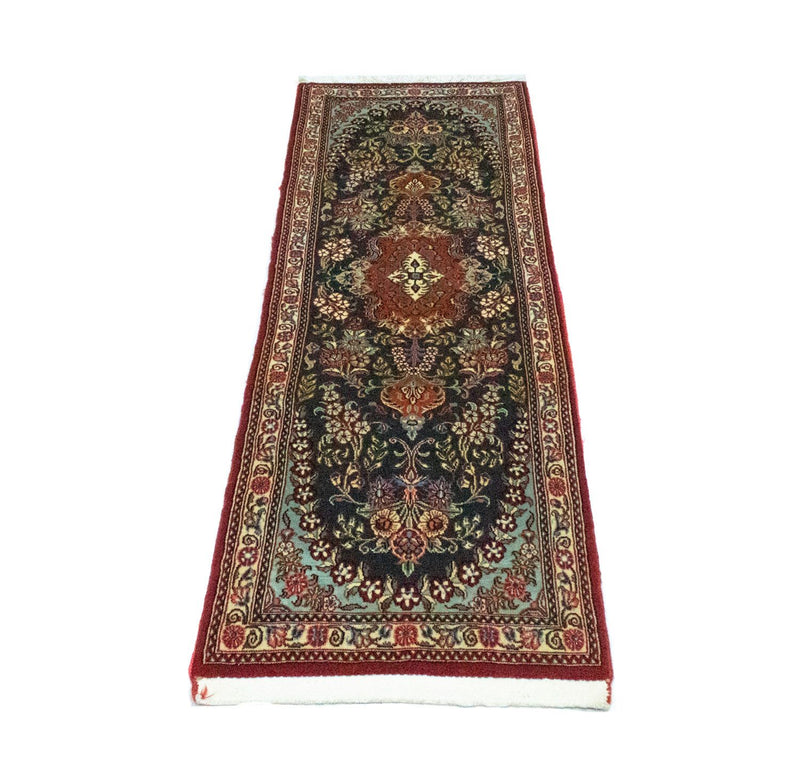 Loper Perzisch tapijt - Ghom - 159 x 49 cm - blauw