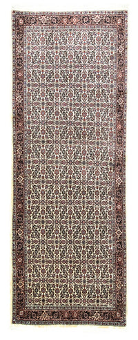 Loper Perzisch tapijt - Bijar - 254 x 94 cm - beige