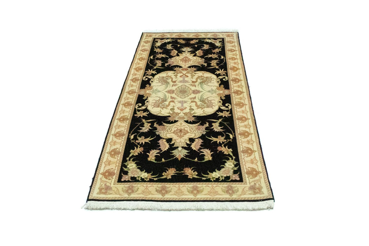 Loper Perzisch tapijt - Tabriz - Royal - 191 x 72 cm - zwart
