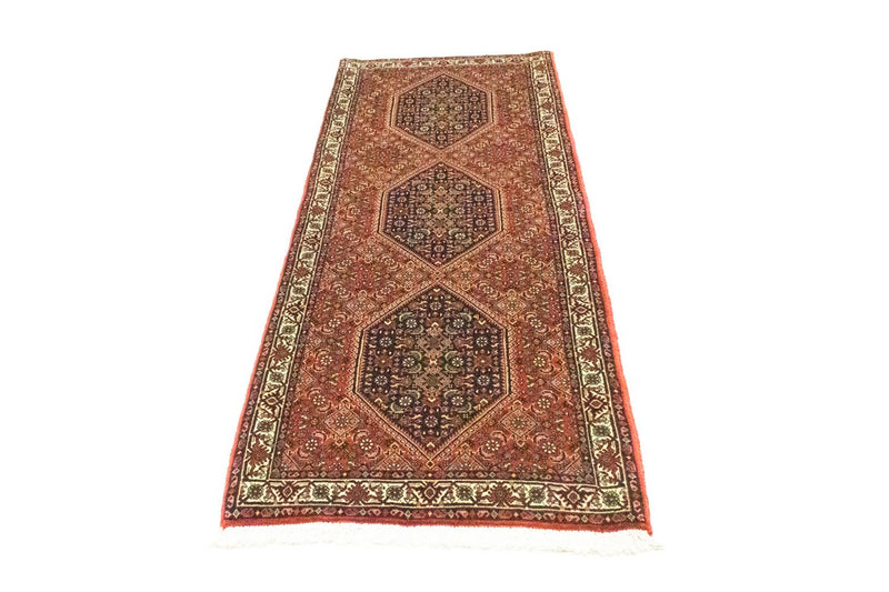 Loper Perzisch tapijt - Bijar - 198 x 74 cm - rood