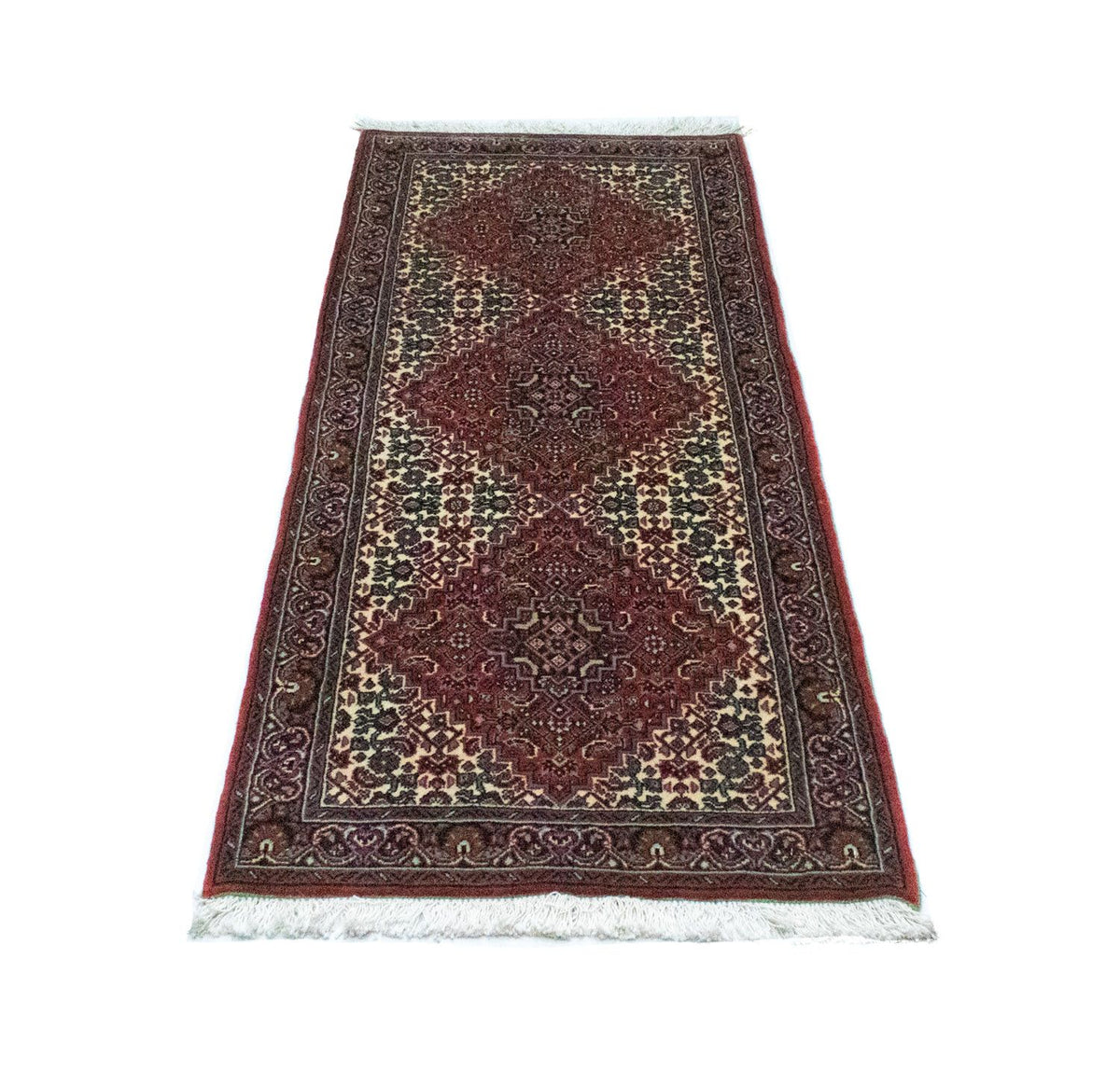 Loper Perzisch tapijt - Bijar - 158 x 61 cm - rood