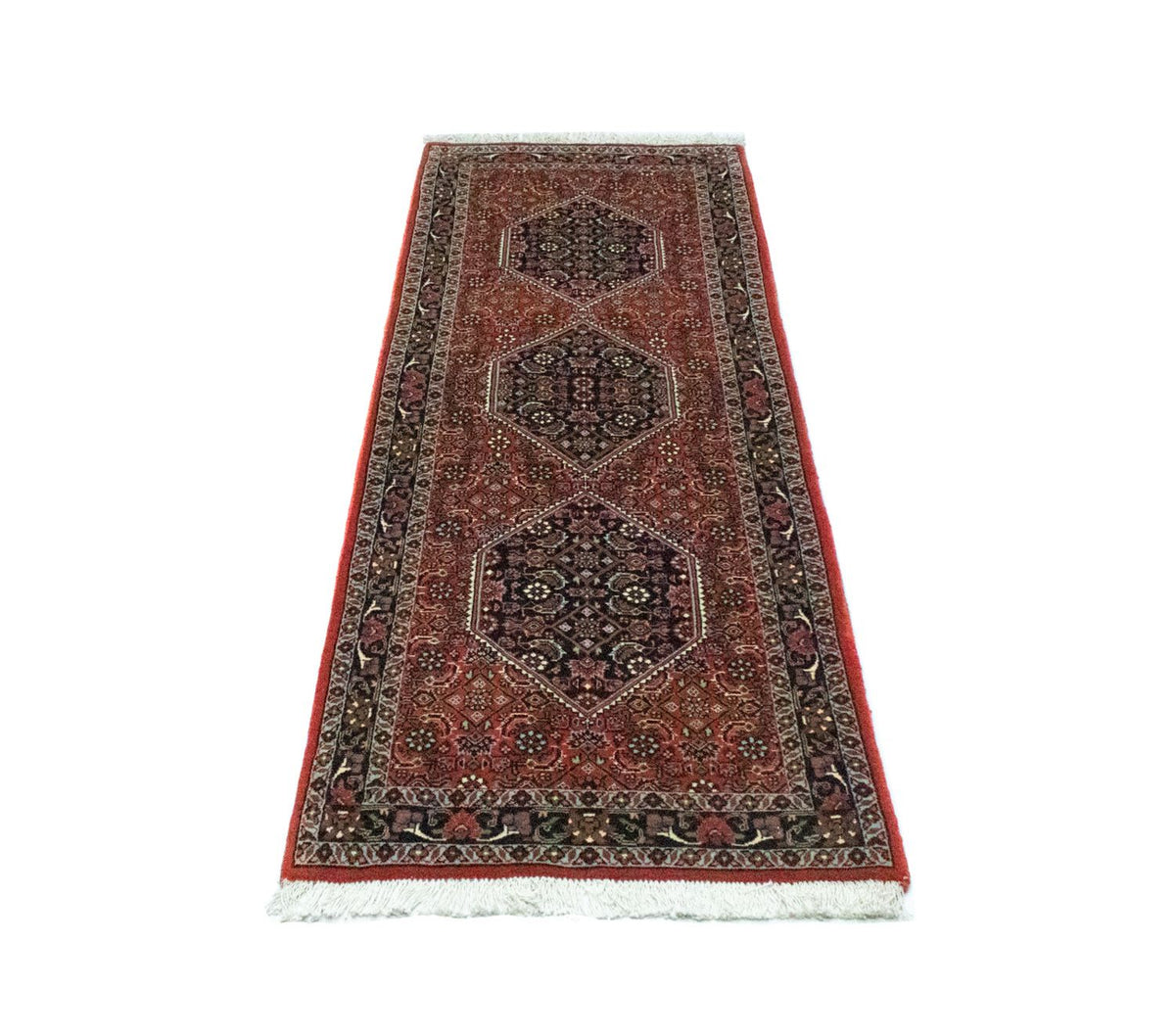 Loper Perzisch tapijt - Bijar - 172 x 62 cm - rood