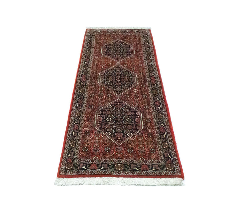 Loper Perzisch tapijt - Bijar - 172 x 62 cm - rood