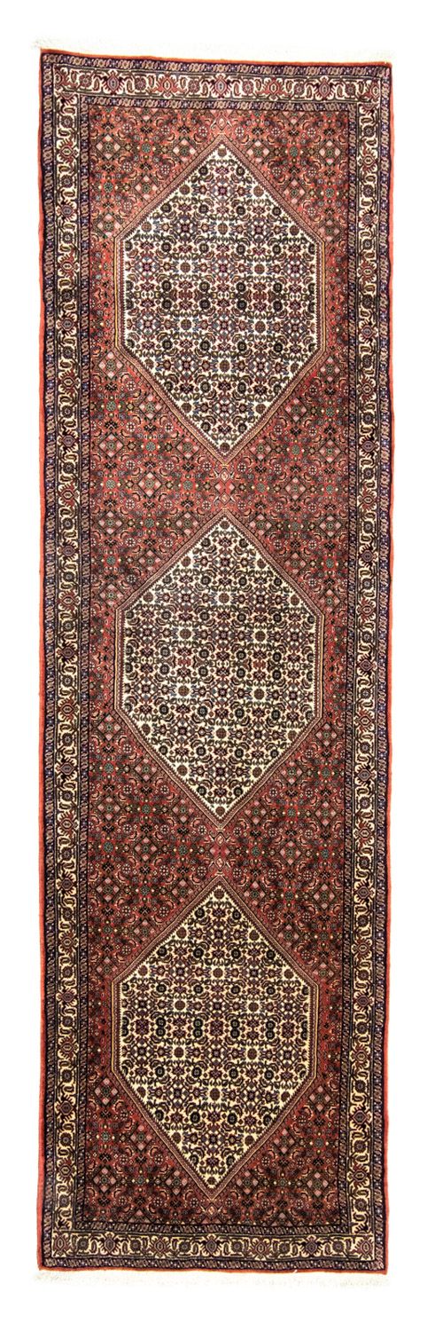 Loper Perzisch tapijt - Bijar - 320 x 90 cm - rood