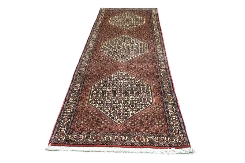 Loper Perzisch tapijt - Bijar - 320 x 90 cm - rood