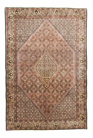 Perzisch tapijt - Bijar - 304 x 203 cm - rood