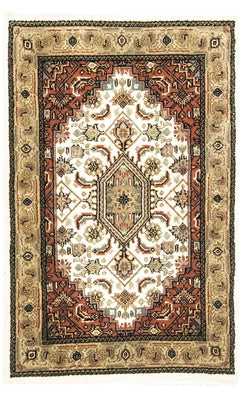 Perzisch tapijt - Bijar - 90 x 60 cm - beige