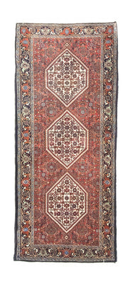 Loper Perzisch tapijt - Bijar - 185 x 64 cm - rood