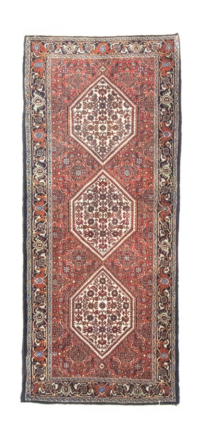 Loper Perzisch tapijt - Bijar - 185 x 64 cm - rood