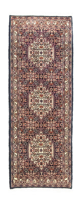 Loper Perzisch tapijt - Bijar - 163 x 60 cm - donkerblauw