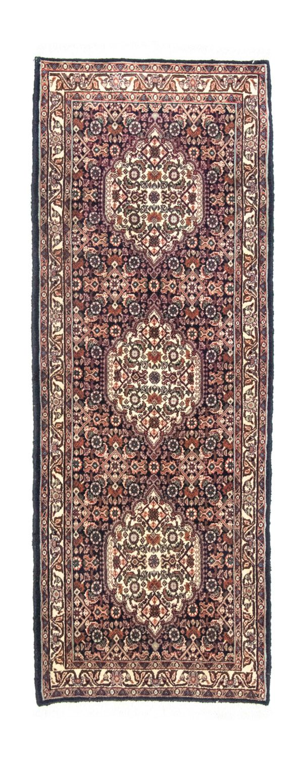Loper Perzisch tapijt - Bijar - 163 x 60 cm - donkerblauw