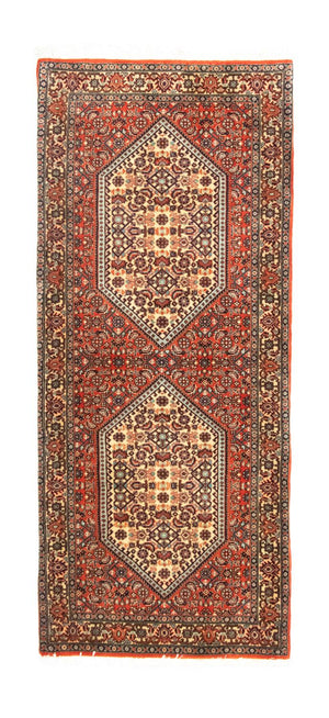 Loper Perzisch tapijt - Bijar - 153 x 63 cm - rood