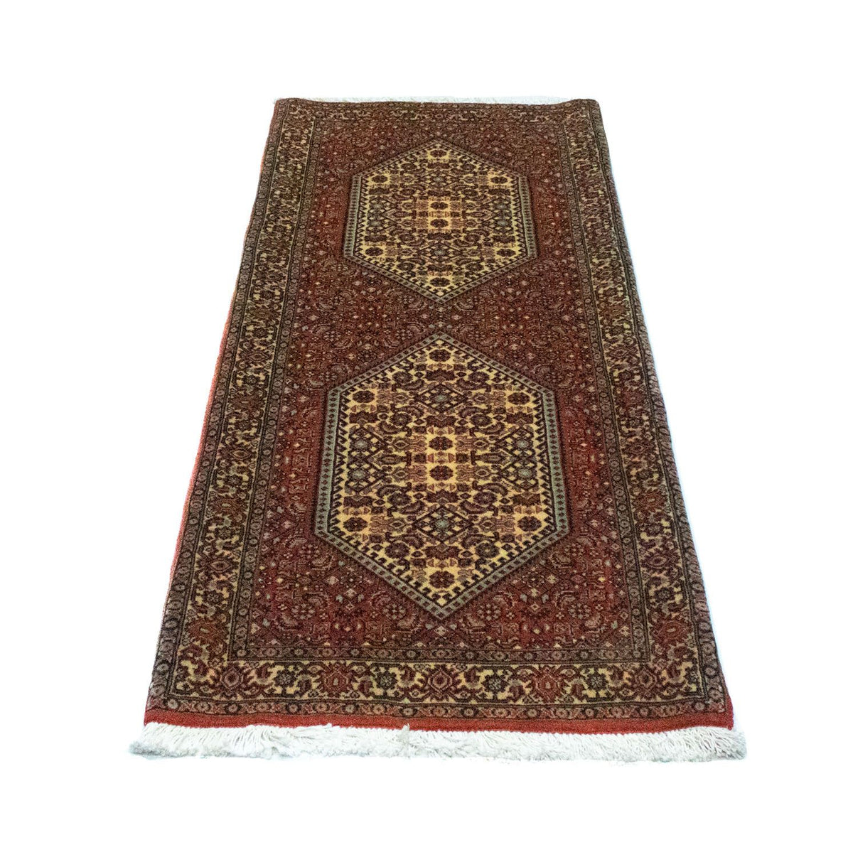 Loper Perzisch tapijt - Bijar - 153 x 63 cm - rood