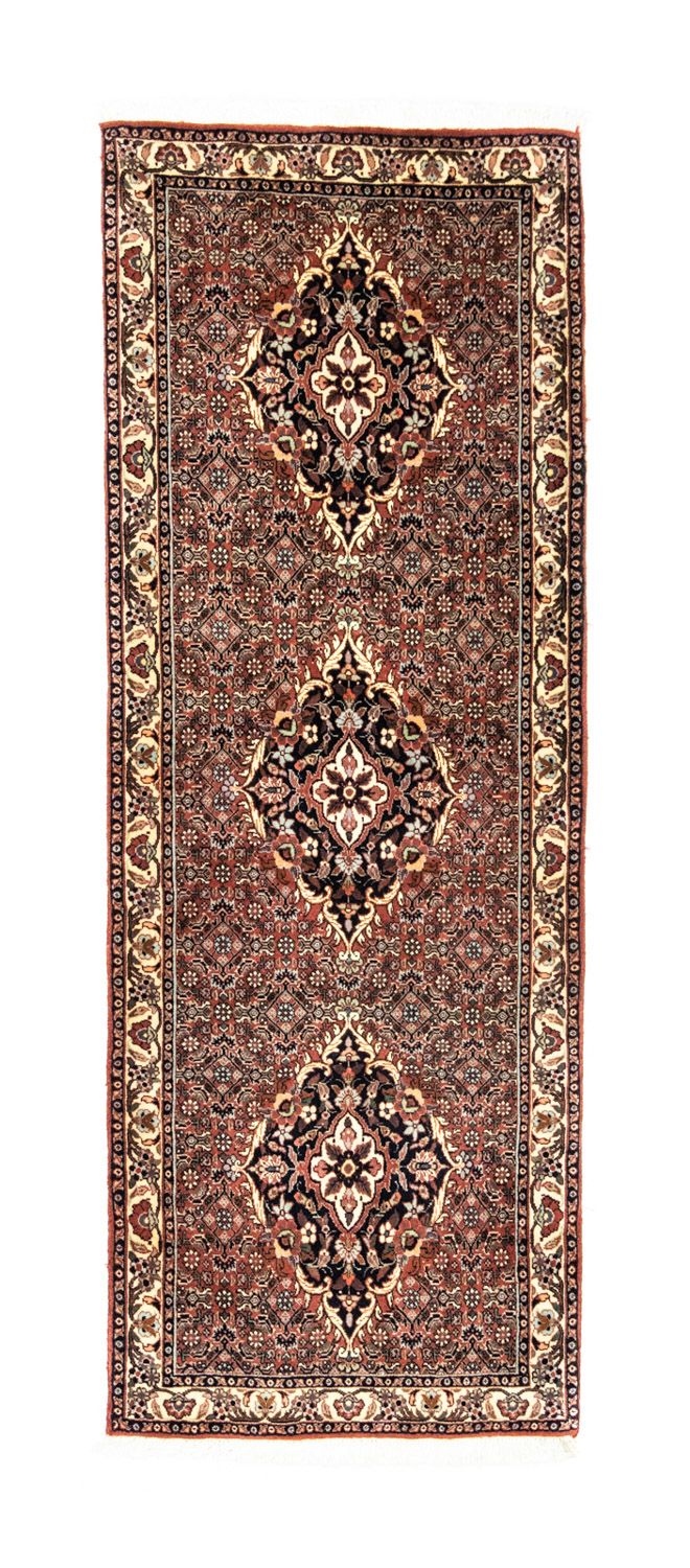 Loper Perzisch tapijt - Bijar - 190 x 72 cm - bruin