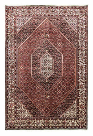 Perzisch tapijt - Bijar - 303 x 204 cm - rood
